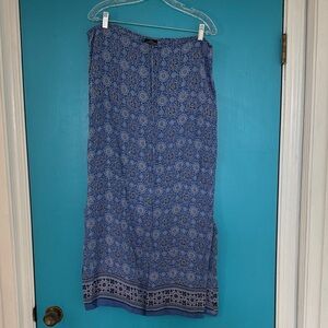 Angie Blue Floral Maxi Skirt